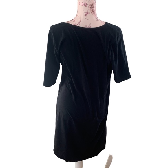 Stretchy Black maternity dress - Picture 2 of 7